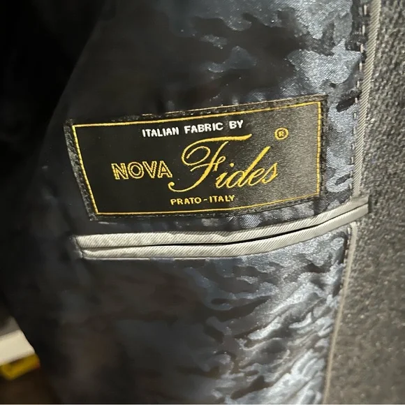 Joseph Abboud Nova Fides Slim Fit Brushed Flannel Wool Blend Blazer Sport 44L - Picture 8 of 8